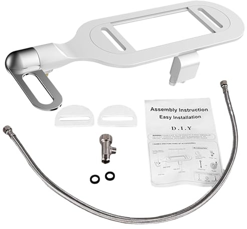 Smart Toilet Flusher Bidet - Adjustable Wash Sprayer Double-Nozzle Bidet Non électrique - Fournitures de rinçage des toilettes pour le dortoir de collège de salle de bain à la maison