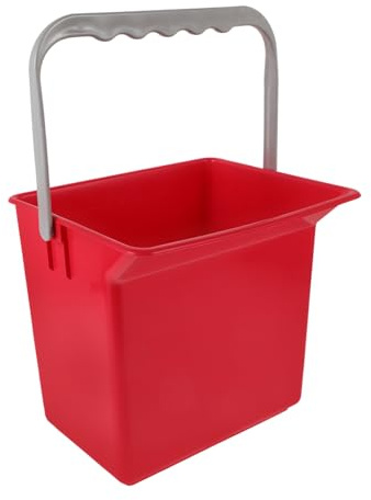 EXQUIMEUBLE Heavy Duty Rectangular Cleaning Bucket Mop Detailing Bucket for Car Waste Bin Lid Multi-use Plastic Pail for Cleaning