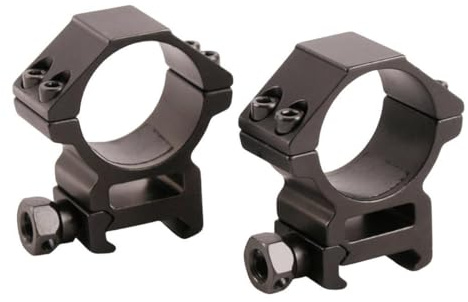 MyHaing Una Coppia di Anelli di Montaggio per cannocchiale da 30 mm Staffa per mirino Ottico Base a Coda di Rondine da 20 mm Sella Bassa per Uso intensivo