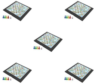 5 set of Snake and Ladders Board Game Travel Game Portable for Family Adults Children
