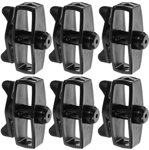 CIYODO Lot de 6 Tendeurs de Câble Métalliques Noirs Tendeurs Robustes et Portables pour Clôture de Jardin Maintien Sécurisé et Polyvalent pour Fil D’Acier Extérieur