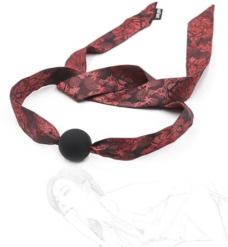 JiXGzAo Mordaza De Silicona Con Forma Bola For La Boca, Separador, Arnés For Cabeza Tela Roja, Diseño Clásico, Juguete Sexual Fetichista Bondage SM