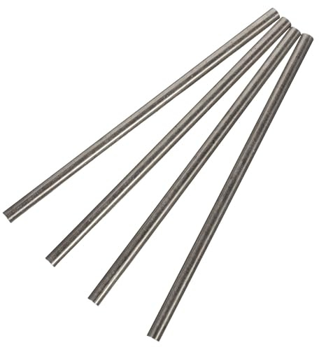 Toyvian Lot de 4 Rivets en Cuivre Massif Ø4 X 100 Mm pour Manches de Couteaux, Tiges Métalliques Solides, Quincaillerie DIY pour Fixation Solide et Réparation D’ustensiles Cuisine