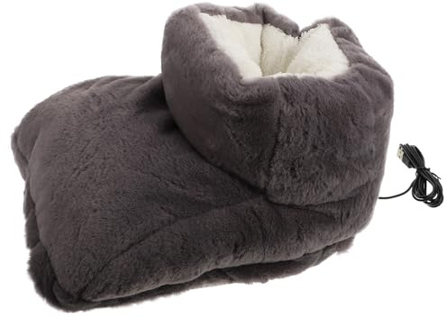 JHKNNK Beheizbare Winterschuhe mit USB Fußwärmer Wiederverwendbare Elektrische Heizsohlen Komfortable Schuhe für Haus und Freizeit Waschbar und Robust