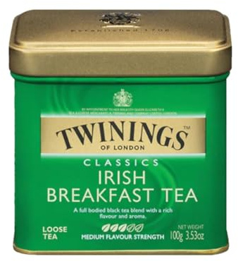Twinings Irish Breakfast Tea, Loose Tea, 3.53 oz Tins