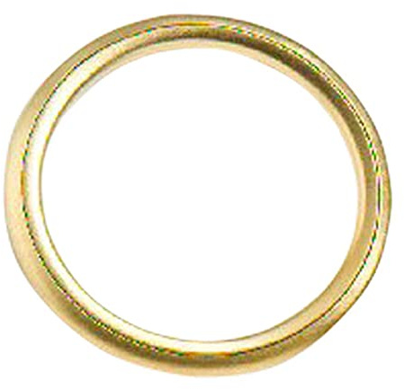 Merriway BH03263 (24 Pcs) Metal Curtain Drapery Rings, Inner Diameter 25mm (1 inch) Outer Diameter 32mm (1.1/4 inch) Brass Plated - Pack of 24 Pieces