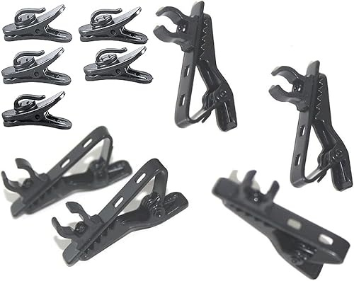 Tramo - Metall-Clip für Kondensatormikrofon, zur Befestigung an der Krawawatte, für Apple iPhone, iPad, iPod Touch, Android-Geräte und Windows.Smartphones, 5 Stück