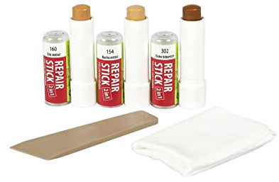 Picobello Repair Set 2in1 | Farbset Dunkel mit 3 Farben I Möbel-Reparaturstift I Holz-Reparaturstift für Kratzer, Bohrlöcher & Abschürfungen | Laminat-Reparatur, Kantenausbesserung | Made in Germany