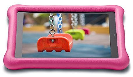 Amazon - Custodia per bambini per il Fire HD 8 (6ª generazione - Modello 2016), Rosa