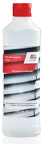 WAREMA Reinigungskonzentrat | zur Reinigung von Jalousien, Lamellen und Raffstoren | schonende und effektive Wirkung | optimal für den Außen-Einsatz | Sonnenschutzreiniger | 0,5 Liter