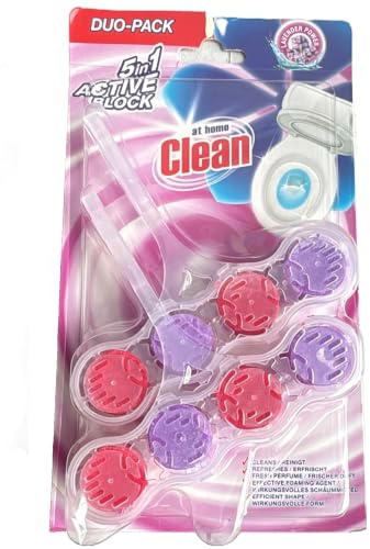 6er Pack - At Home Clean 5in1 Toilettenblock - Lavendel - 2 x 45 g