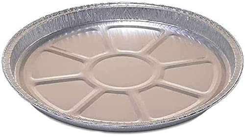 PZ 100 PIATTO TONDO IN ALLUMINIO DA CC 530 ALTA CM 1,5 DIAMETRO CM 21,6 PER DOLCI TORTE PIZZE E CROSTATE