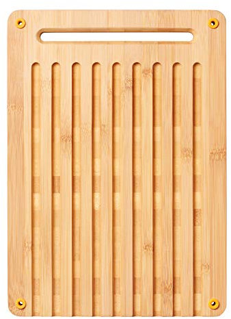 Fiskars Bambus Schneidebrett, Functional Form, Zweiseitig, Maße: 35 x 25 x 1,5 cm, Bambus, 1059230