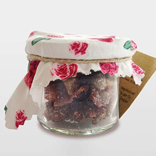 kandierte Rosenknospen | Rosenknospen aus kontrollierten eigenen Anbau | Essbare Blüten | heimische Essrosen aus Deutschland | zur Dekoration, als Topping 50g