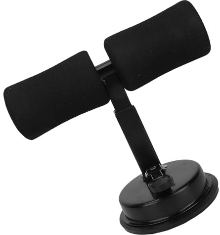 Barra per Addominali per il Pavimento, Esercizi per i Muscoli Addominali, Strumento Portatile per la Modellatura del Corpo, Dispositivo per L'allenamento per Sedersi, Attrezzatura per Sit Up(nero)