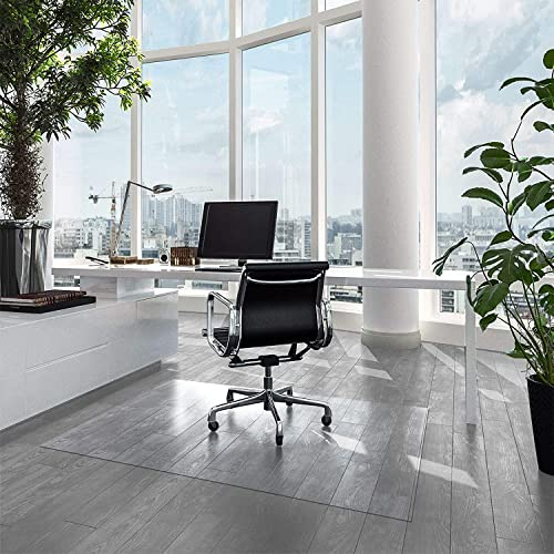 KARAT Neo Plus, tappetino protettivo per pavimenti duri, trasparente, tagliato su misura, tappetino per sedia (trasparente, 90 x 120 cm)