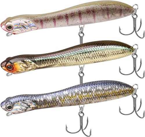 TRUSCEND Angelköder Kunstköder Fische Topwater Köder Angeln Set Hecht Zander Forellen Köder Swimbait Wobbler Langsam Sinkend Süßwasser Salzwasser Angelset Angeln Geschenk