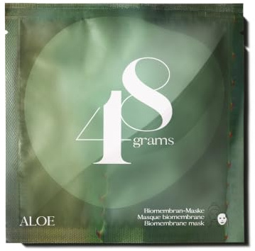 48grams - Aloe Gesichtsmaske 3er Set - Biomembran Technoligie - aus fermentiertem Kokoswasser - Anti Pickel Akne Treatment - Feuchtigkeitsmaske - für gesunde Haut - ohne Parabene, ohne Alkohol