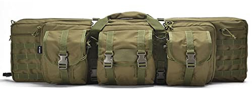 KLZUOPT Gewehrkoffer Lange Gewehrtasche, Pistolenkoffer mit Mehreren Taschen, Taktische Waffentasche, Soft-Shotgun-Airsoft-Rucksack für die Jagd, Angeln