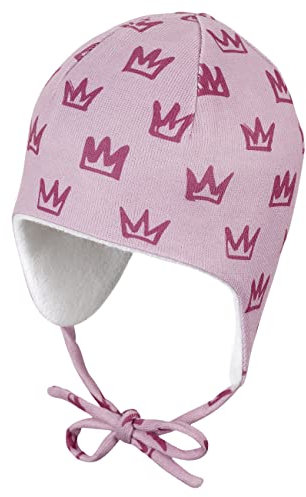 Sterntaler Baby - Mädchen Mütze Baby Inkamütze Kronen, Rosa, 53