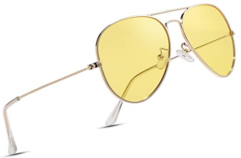 COASION Pilotenbrille Herren Damen Polarisierte Sonnenbrille Fliegerbrille Piloten Sonnenbrillen UV400 Schutz Metallrahmen