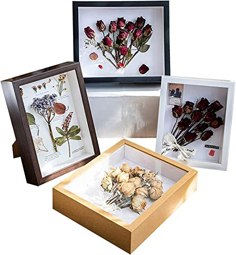 3D Blumen Schatten Box Bilderrahmen Basteln Vitrine Holz Tiefe Box Bilderrahmen Hohl