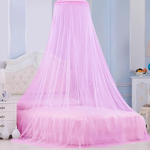 Moskitonetz Bett für Doppelbett Einzelbett, 0,6m x 2,5m x 10,5m Insektenschutz Bett, Hochwertiges XXL Reise Mückennetz Bett, Feinmaschiges Betthimmel Bett für Reise Zuhause und Indoor Outdoor