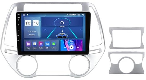 PLOKM Reproductor Multimedia 2-DIN con Pantalla táctil de 9 Pulgadas, Audio Stereo Android 12.0 Car Radio para Hy-Undai I20 2012-2014, Soportes Dab+ 4G 5G WiFi SWC DSP Carplay GPS Navi M700S