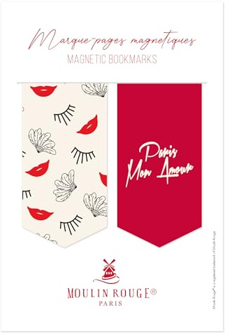 Clairefontaine 812446C 2 magnetische Lesezeichen 10,5x15,5cm Moulin Rouge