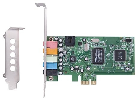 Fortschrittliche 5.1-PCIE-Kanal-Soundkarte für PC-Gaming und Multi-Media-Unterhaltung, unterstützt Karaoke-Key-Sound-Effekte PCIE-Soundkarte