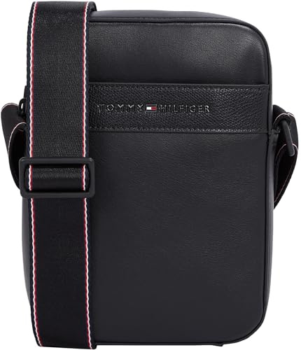 Tommy Hilfiger Herren Crossbody Bag Tasche Corp Mini Reporter Klein, Schwarz (Black), Einheitsgröße