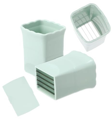 MOLIMOLI 2er Set Fruit Cutter Cup Affettatrice, Taglierina in Acciaio Inox con Cappuccio Protettivo per Banana Fragola, Risparmia Tempo ed energia Attraverso Un Design Innovativo