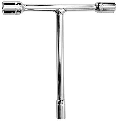 Azxcvbnm 3 Way Metric T-Socket Wrench 8mm 10mm 12mm Socket End Motorcycles ATV Bicycles Repair Wrench Tools