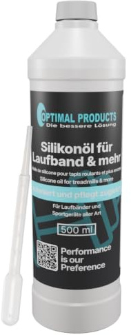Silikonöl für Laufbänder + Sportgeräte 500ml + Pipette