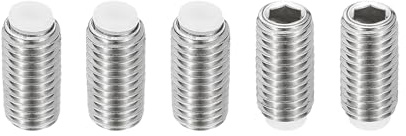 PATIKIL M10x20mm Vis Sans Tête Nylon, 5Pcs en Acier Inoxydable 304 Boulon Tête Hexagonale Métrique Six Pans Creux, Antidérapant, Entraînement Hexagonal Interne