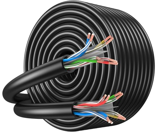 JARNHNG Cavo LAN Cat6 Cavo di Rete 150m UTP 26AWG 500MHz - Bobina di Cavo per Cablaggio, Ufficio & Gaming, Cat.6
