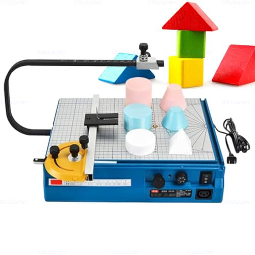 STDZQCWY Hot Wire Foam Cutter Table, Foam Cutter, Variable Temp, Multi Angle, Bevel Shaping Hot Foam Knife, With Cut Round Plate, for DIY Projects and Crafts