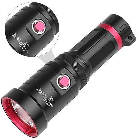 Hemobllo 1stück Aluminiumlegierung Wasserdichte Taschenlampe Tauchlampe Für Outdoor-aktivitäten Camping Notfälle Zertifiziert