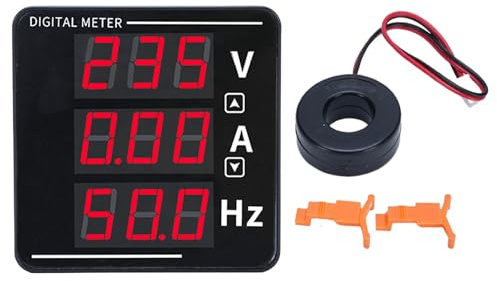 AC Digital Multimètre Numérique Tension AC COURANT COURANT DE FREVÉTENCE MESURATION Instrument Multifonction Multimètre 50-500V 1-120A 10-99.9Hz