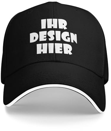 Tingwei personalisiert Cap personalisierte Basecap personalisiertes Cap mit Foto/Logo/Text selbst gestalten für Männer&Frauen Baseballkappe, verstellbare Trucker-Kappe aus Baumwolle,Unisex-Dad-Hut