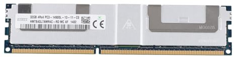 Rtxbvg Memoria RAM para Servidor DDR3 de 32 GB, 4RX4 PC3 14900L, 1866 MHz, REG