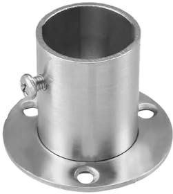 SHUNMIN Flansch 2 stücke Rohr Armaturen Kleiderschrank Rohr Halterung 26mm 32mm 39mm 50,5mm Dia Wand Montieren Boden Stange Flansch Buchse(SIZE1)