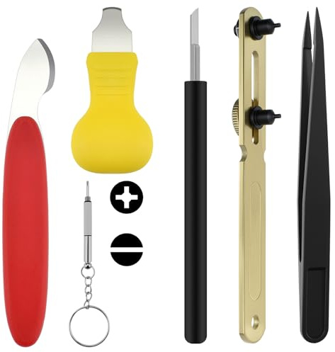 BaYiToo 6 Pcs Watch Back Cover Remover Repair Tool, Watch Back Cover Remover Kits for Repair or Battery Change
