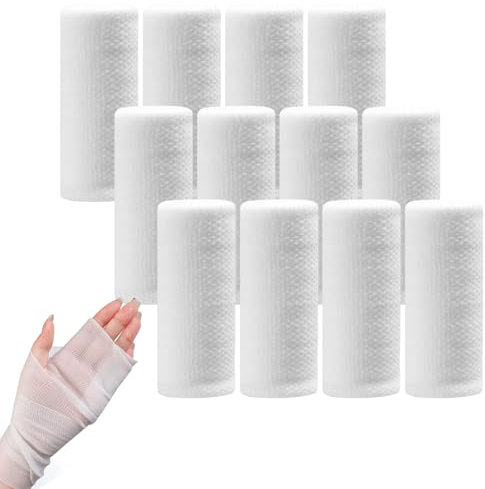 Gauze Bandages Roll Conforming First Aid 24 Bandage for Dressing All Types of Wounds and Pet Care
