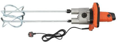 1800W Handheld Electric Cement Mixer Portable Concrete Mortar Paddle Grout Plaster Mixer,for Mixing Paint, Slurry,Adjustable Speed,Power Cord Length 1.8m,Mixing Rod Length: 600mm