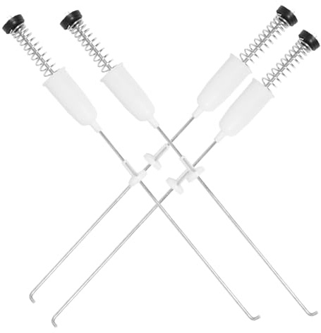 Sewroro Washing Machine Buffer Tie Rods Universal 4pcs Shock Absorber Support Rods to Reduce Noise and Prevent Tilting Stainless Steel for Full Automatic Washing Machine