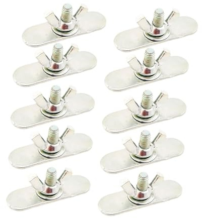 Fenteer 10 Tornillos con Forma de Mariposa para Kit de Sellado de Ventanas, Accesorios, Sujetadores de Fácil Instalación, Equipo Sin Cost
