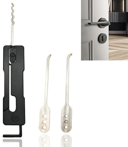 Lock Picking Kits,Lock Picking Fidget,Locksmith Tools for Training,Portable Lockpicking Tool with Iron Material,Clock Pick Set Locksmith Tools Professional,Lo/ck Pick,Lo/ck Pick/ing Tool,Lockpick Set