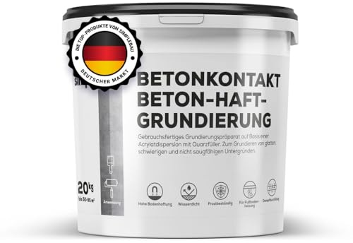 simpleBAU Betonkontakt Grundierung 20kg Innen Außen Wasserfest Frostfest