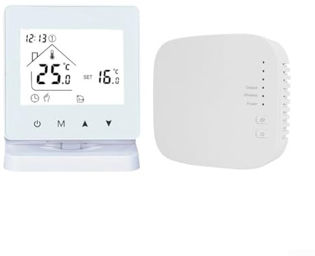 Termostato intelligente per caldaia a gas e riscaldamento a pavimento ad acqua, per Tuya Smart Wireless per riscaldamento a pavimento RF433 Termostato a parete (Wi-Fi)
